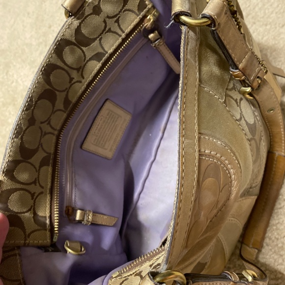 Gold Patchwork Coach Purse - Picture 4 of 4